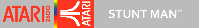 Stuntman logo for Atari 2600